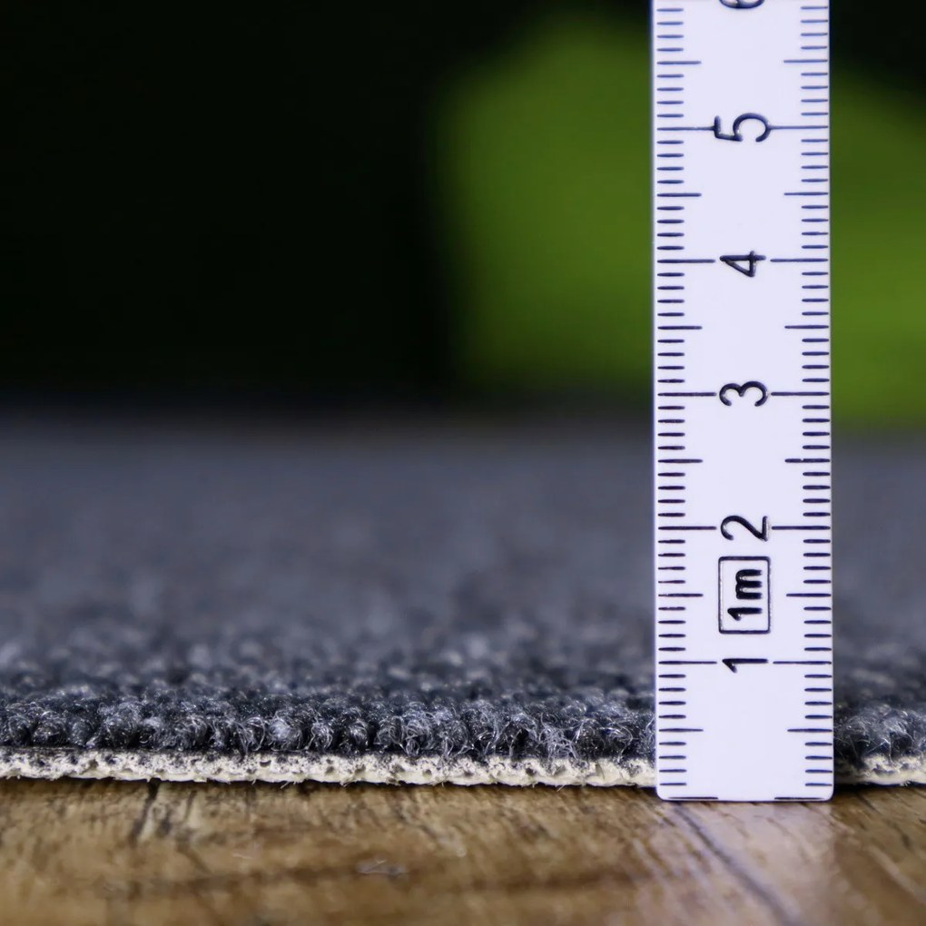 Betap, Metrážny koberec Baltic 78, na mieru, šíře 4m, šedá, ab (mriežka), chodba / predsieň