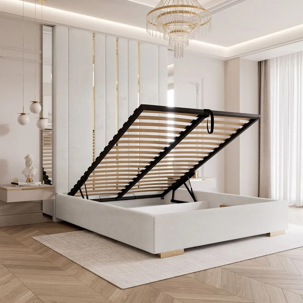 ČALÚNENÁ POSTEĽ CHARLOTTE 200x200 PANELOVÉ ČELO