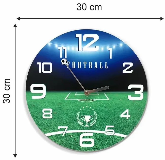 Detské nástenné hodiny FUTBAL