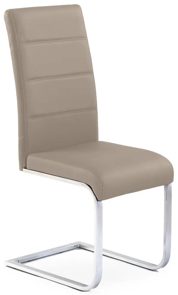 Jedálenská stolička K85 - cappuccino / chróm