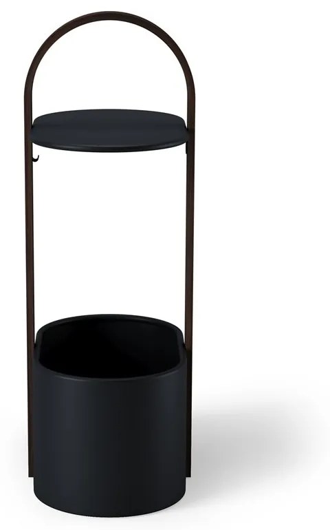 Umbra Odkladací stolík BELLWOOD čierna, tm. hnedá čierna, tm. hnedá