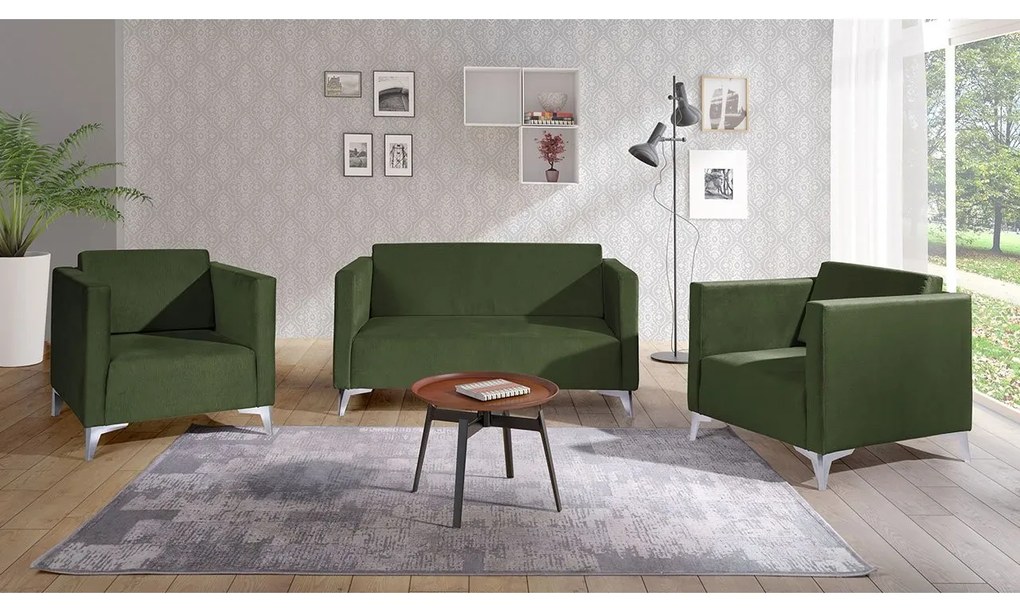 Sedacia súprava Denim 2+1+1, Dostupné poťahy: Solo 263, Farby nožičiek: dub