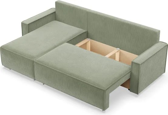 Rohová rozkladacia sedačka NOTO Poso 047 olivová
