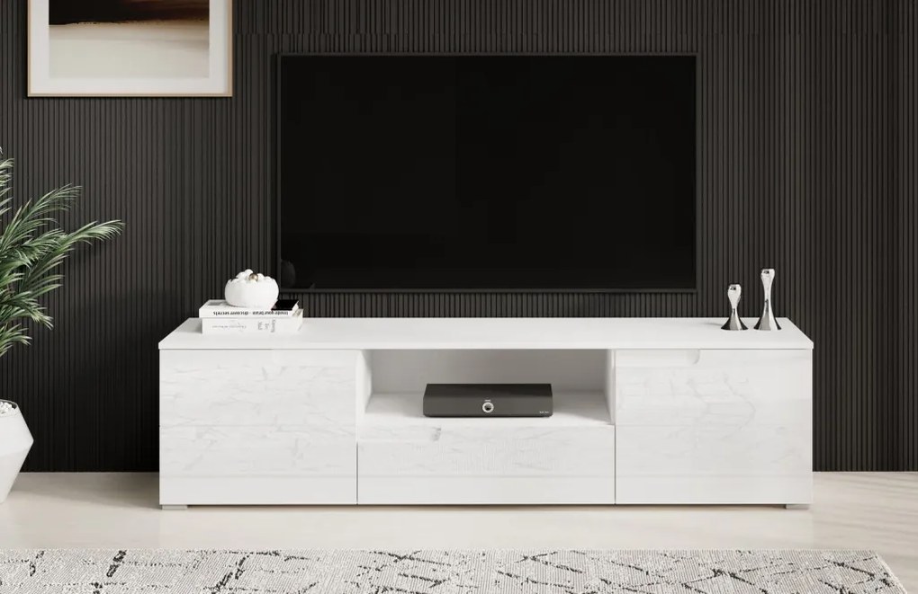 TV skrinka Spice, biela lesk