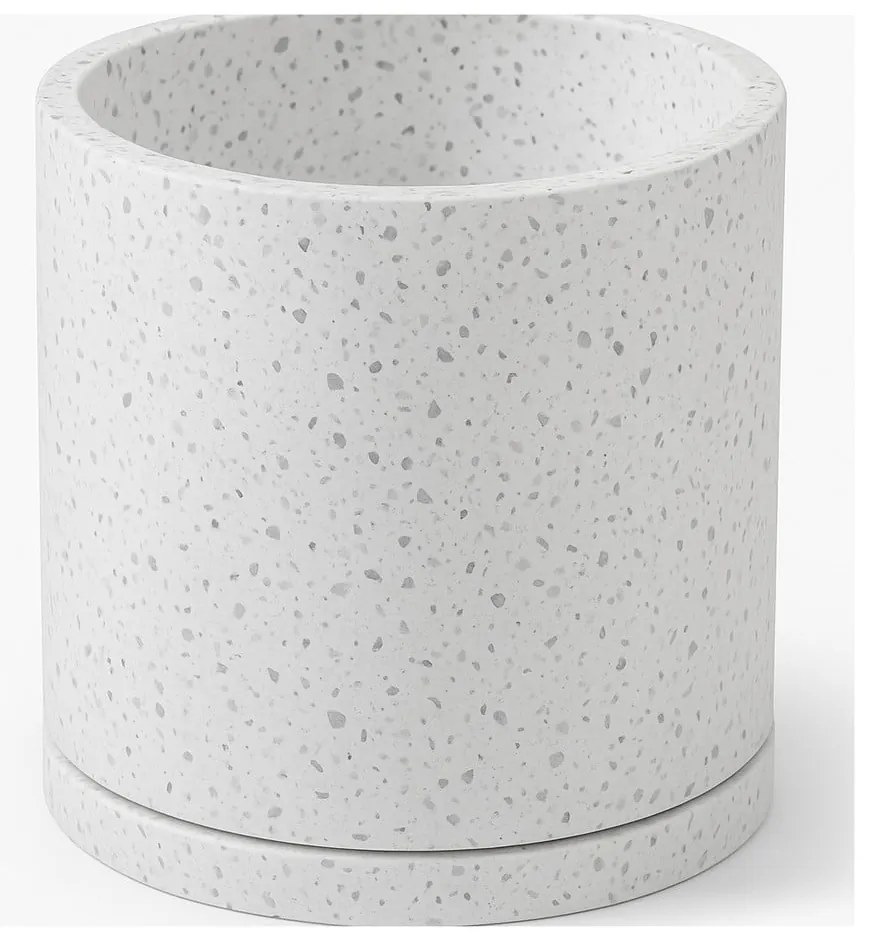 Súprava 2 bielych kvetináčov Bonami Selection Terrazzo, ø 26 cm