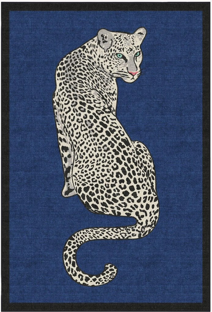 Umývateľný koberec's nízkym vlasom Snow Leopard by Jonathan Adler