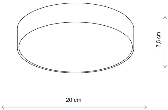 Brilagi - Stropné svietidlo CLARE 1xE27/24W/230V pr. 20 cm béžová