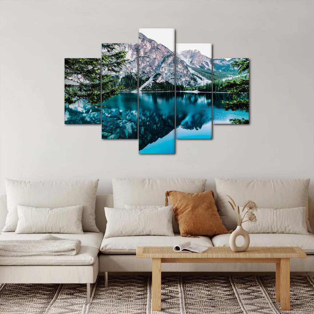 Obraz Jazerá v Alpách (150x105 cm)