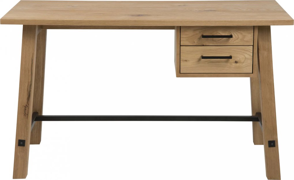 Bighome - Písací stôl STOCKHOLM 130 cm, prírodná