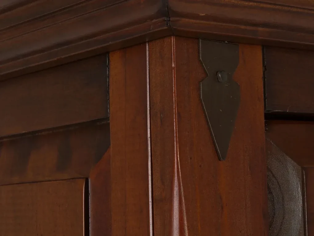 furniture-nabytek.cz - Masívna komoda Highboard Catana z borovice, hnedá, lakovaná – 107×45×130 cm