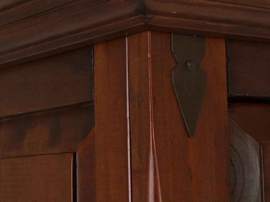 furniture-nabytek.cz - Masivní komoda Highboard Catana z borovice, hnědá, lakovaná – 107×45×130 cm