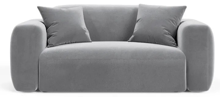 Sivá zamatová pohovka 180 cm Strino – Cosmopolitan Design