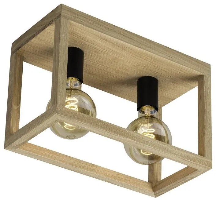 Spot-Light 9154274 - Stropné svietidlo KAGO 2xE27/60W/230V matný dub