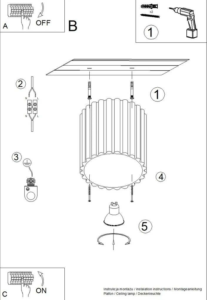 Stropné svietidlo Aura, 1x béžové hliníkové tienidlo, (10 cm)