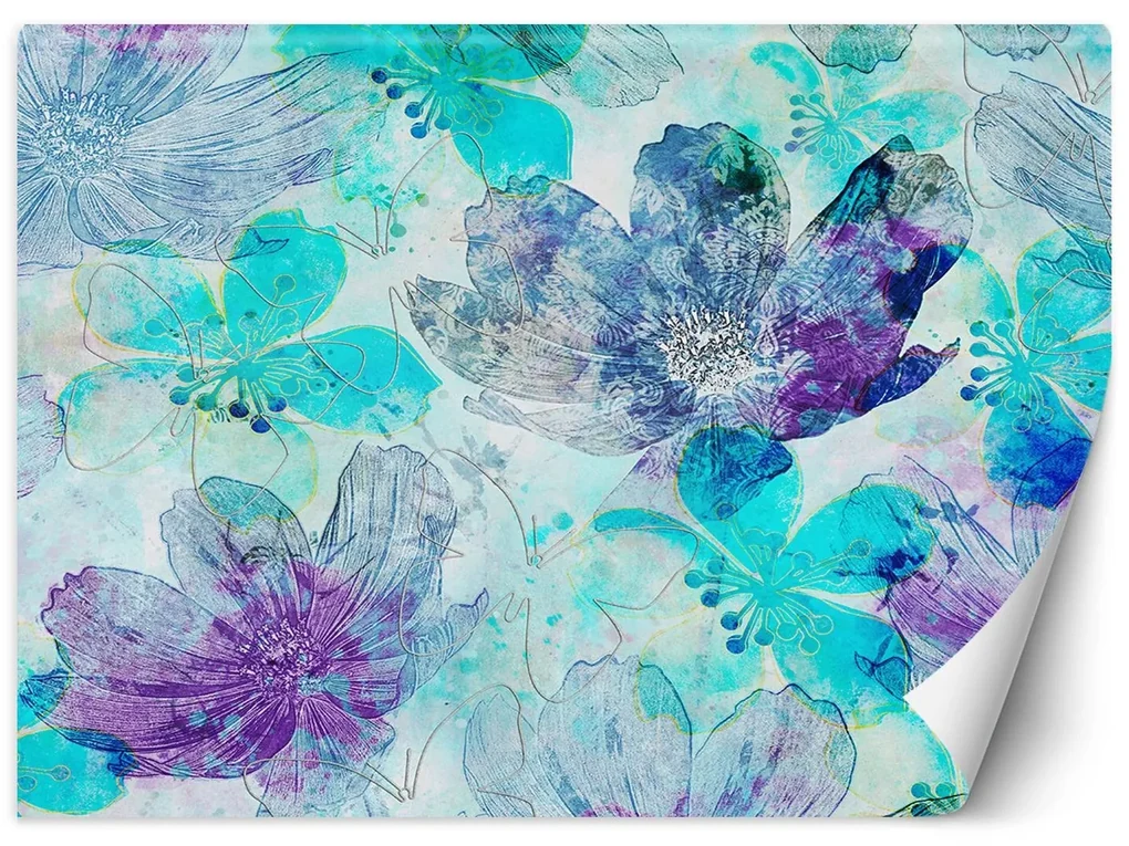 Gario Fototapeta Farebné čerešňové kvety - Andrea Haase Materiál: Vliesová, Rozmery: 350 x 245 cm