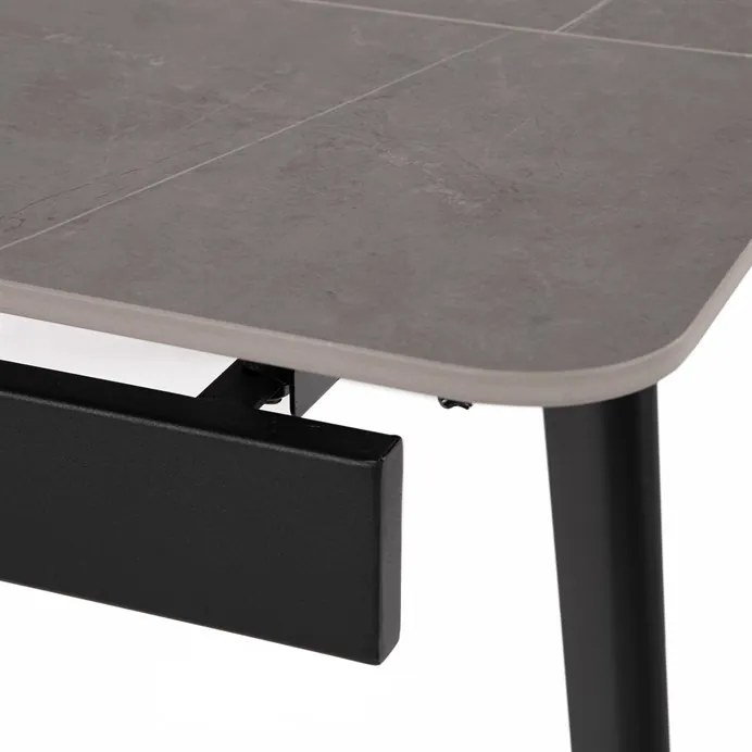 BONTEC Jedálenský stôl rozkladací 120-180x80 cm, spekaná keramika, mramor, HT-405M GREY Farba: Šedá