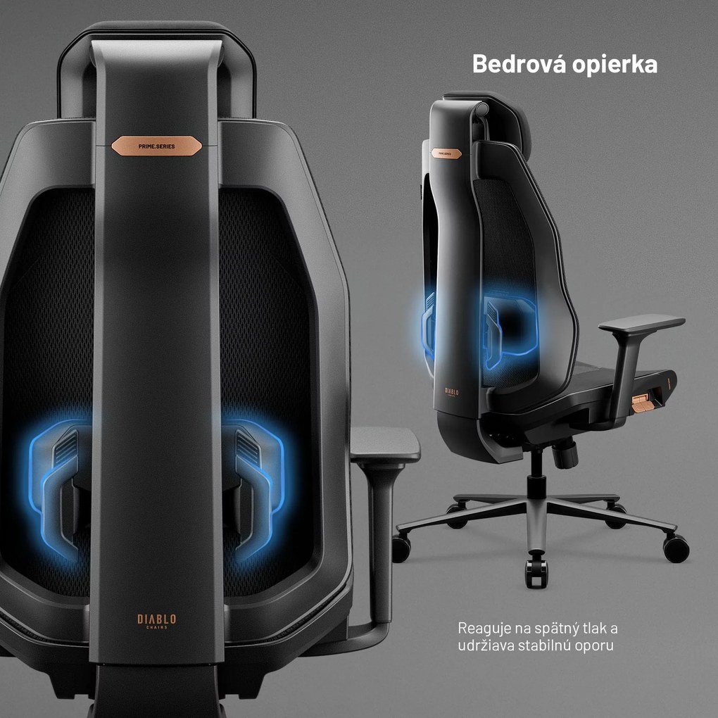 Ergonomická kancelárska stolička čierna V-Flash Ultra Black