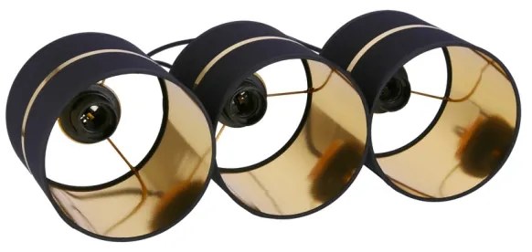 Luster na lanku ASSAM 3xE27/60W/230V čierna