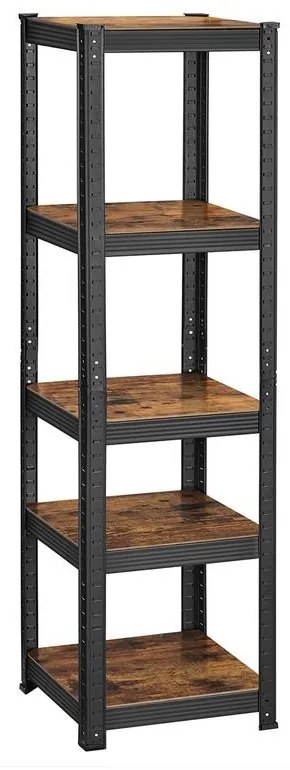 SONGMICS Heavy-Duty úzka polica s 5 policami GLR037B01