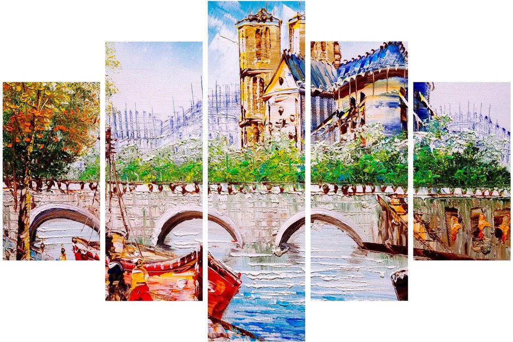 Obraz - Olejomaľba mesta (150x105 cm)