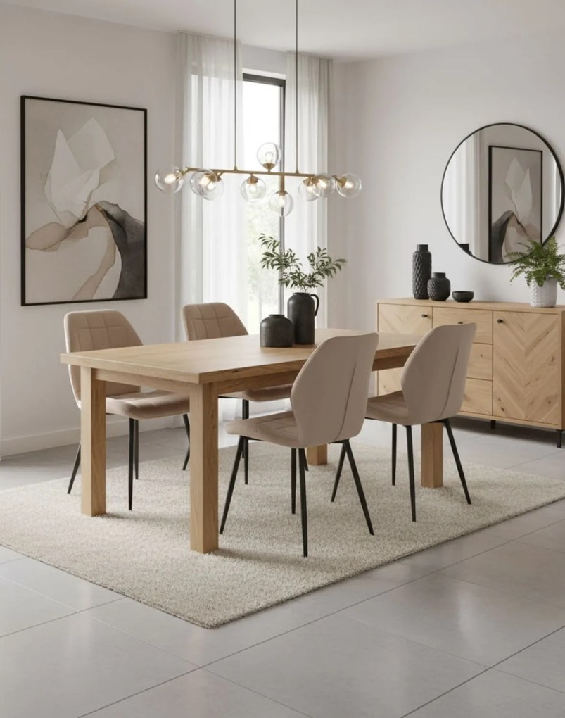 Stolička Jake Velvet tmavobéžová