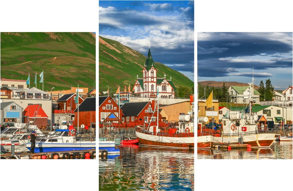 Obraz - Húsavík (90x60 cm)