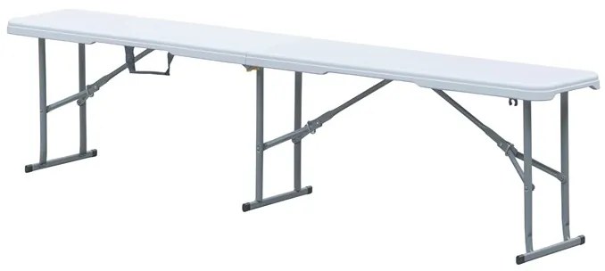 Autronic BONTEC Záhradná lavica, kov, plast, biela, AZ-K1001 WT Farba: Biela