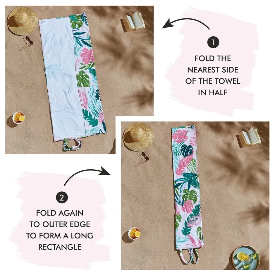 Plážová osuška 150x75 cm Tropical Palm - Catherine Lansfield