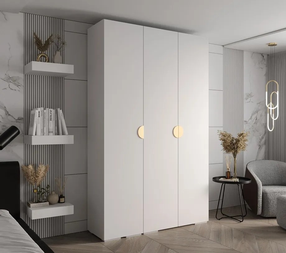 Šatníková zostava Inova 4 - biela / 150 cm