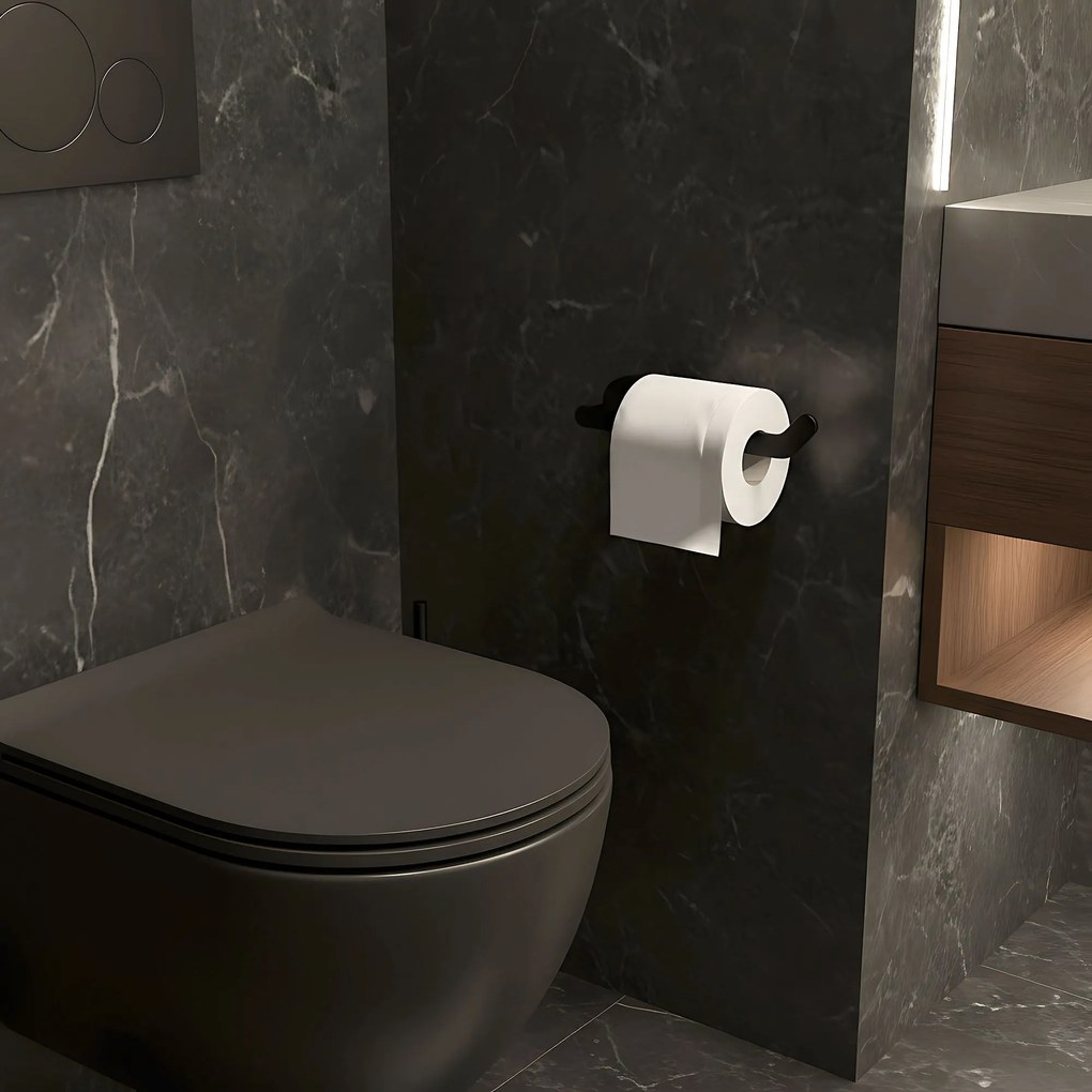 Rea Til, držiak na toaletný papier, čierna matná, REA-88045