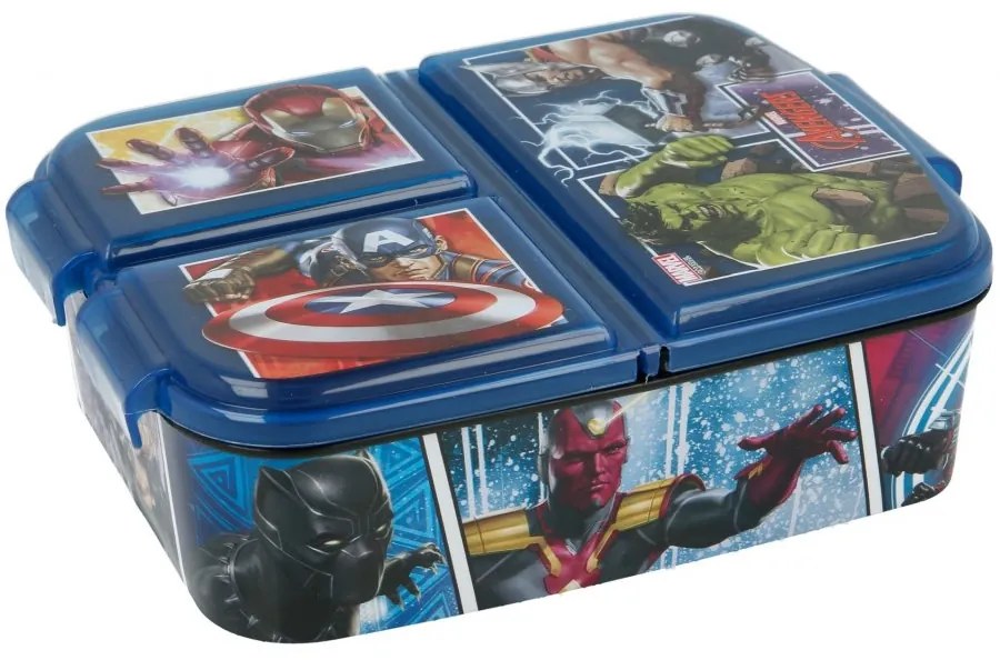 Detský multibox na desiatu Avengers - MARVEL s 3 priehradkami