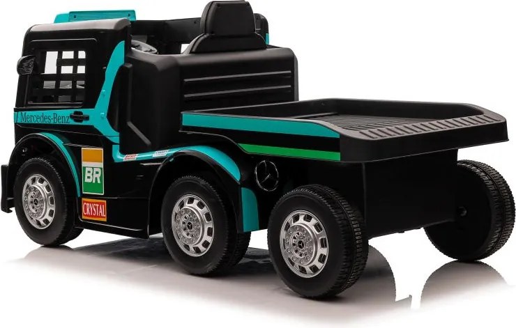 LEAN CARS Elektrické autíčko Mercedes s návesom XMX622B, LCD, modré
