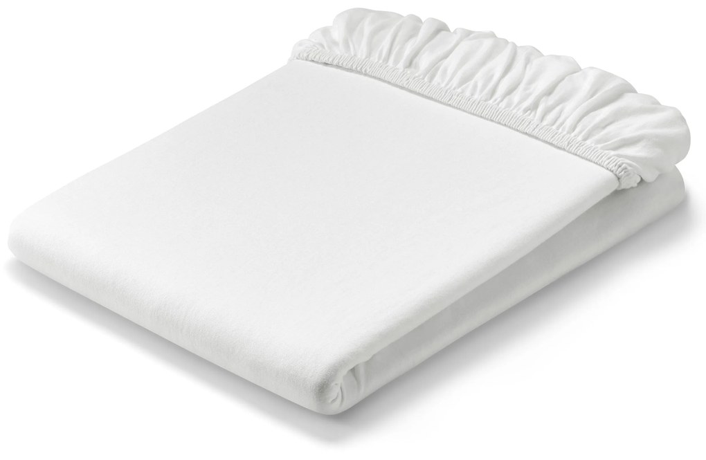 Džersejová napínacia plachta, štandardná veľkosť, bielosivá