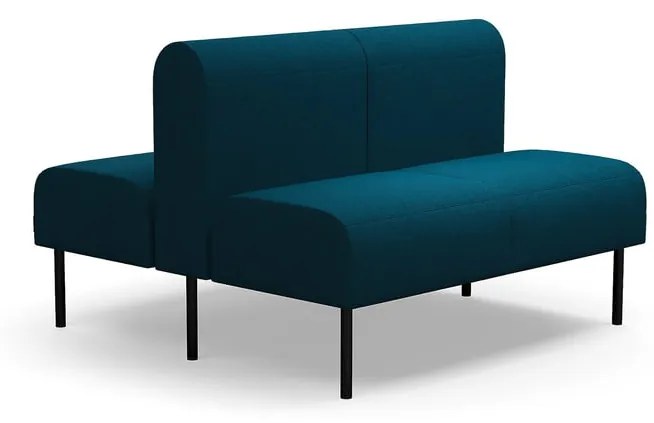 Modulárna pohovka VARIETY, 2 miestna, double, látka Blues CSII, petrolejová