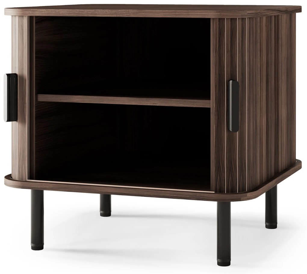 Noční stolek Gliss 58 cm ořech tmavý