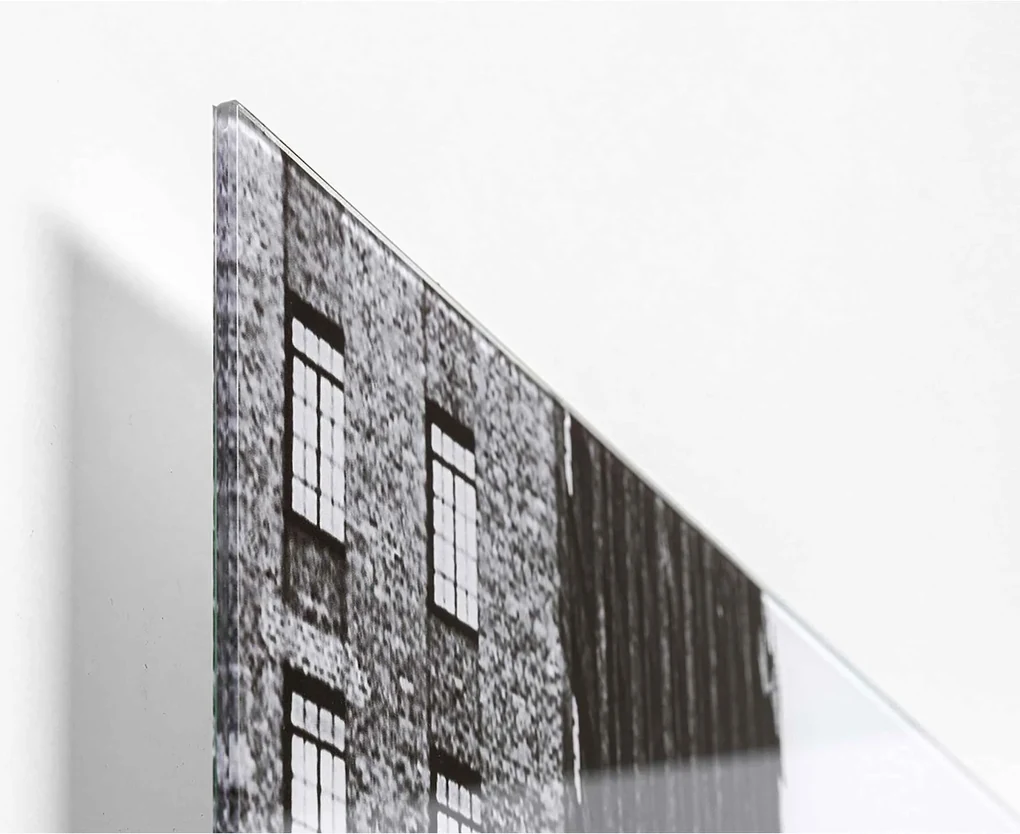 Street Of NY sklenený obraz čiernobiely 120x80 cm