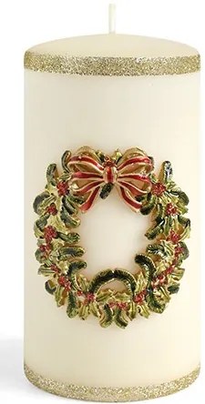 Vánoční svíčka WIANEK 7x17,5 cm krémová