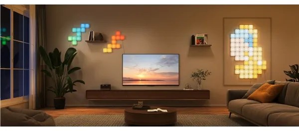 Govee - 10x mini RGBIC Wi-Fi panely, inteligentné ovládanie