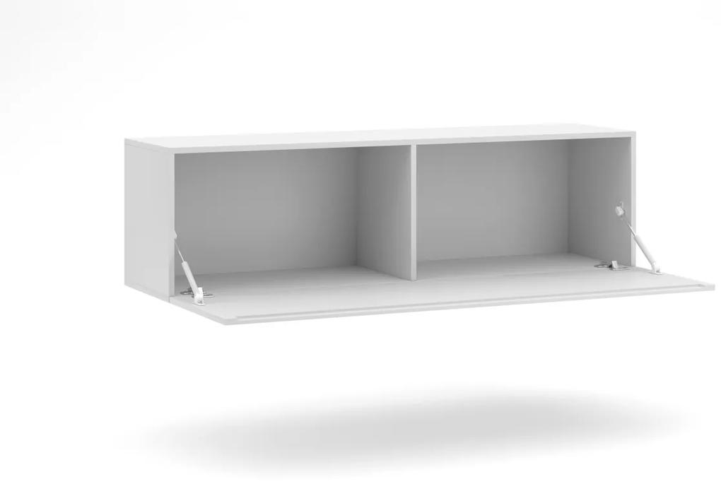 Závesný TV stolík Vivo 140 cm biely