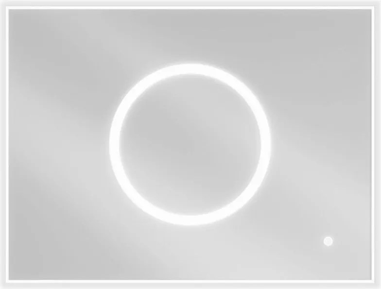 Mexen Koga kúpeľňové zrkadlo s podsvietením 80 x 60 cm, LED 6000K, ochrana proti zahmleniu - 9821-080-060-611-00