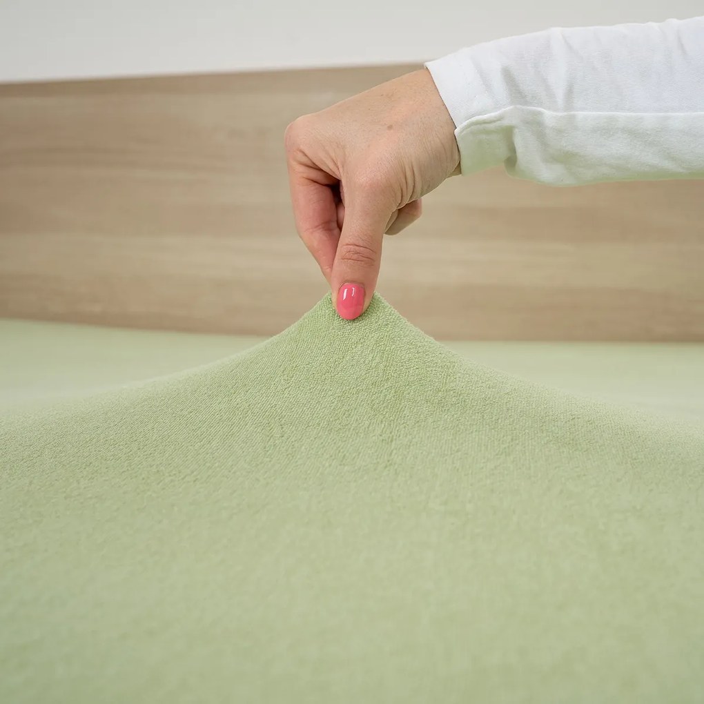 4Home froté prestieradlo zelená, 180 x 200 cm