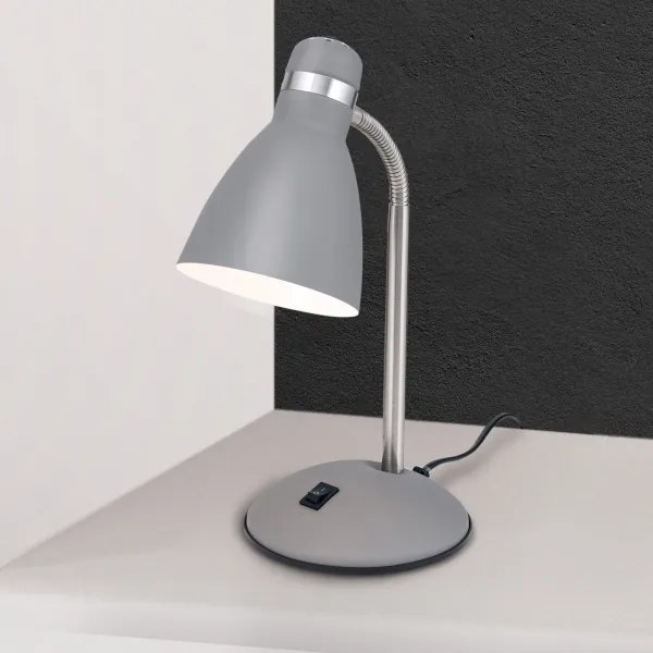 Orion - Stolná lampa SCHOOL 1xE27/40W/230V sivá/matný chróm