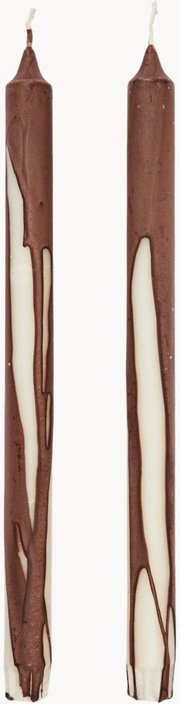 Ručne vyrobené dlhé sviečky's efektom kvapkania Dryp, 2 ks