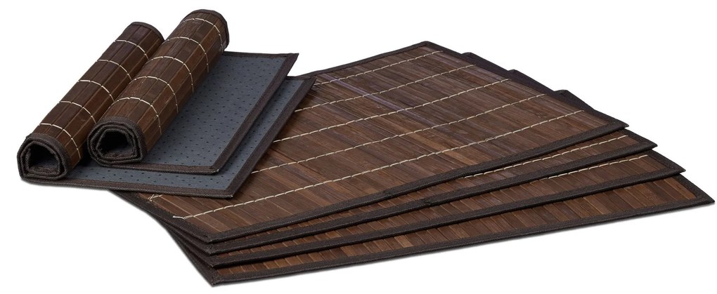 6-dielne prestieranie na jedálenský stôl RD20505, hnedá