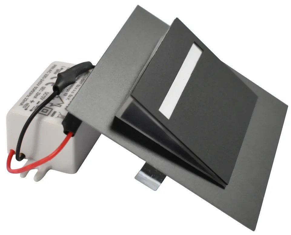 Schodiskové LED svietidlo Fero, 1x LED 0,6w, 4000k, b