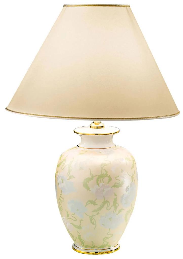 Stolná lampa Giardino Perla ručne maľovaná Ø 40 cm