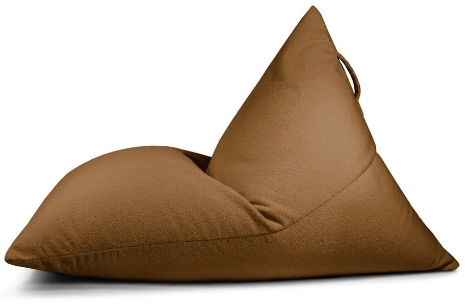 Hnedý sedací vak z textílie buklé Razzmatazz – SLOWDOWN