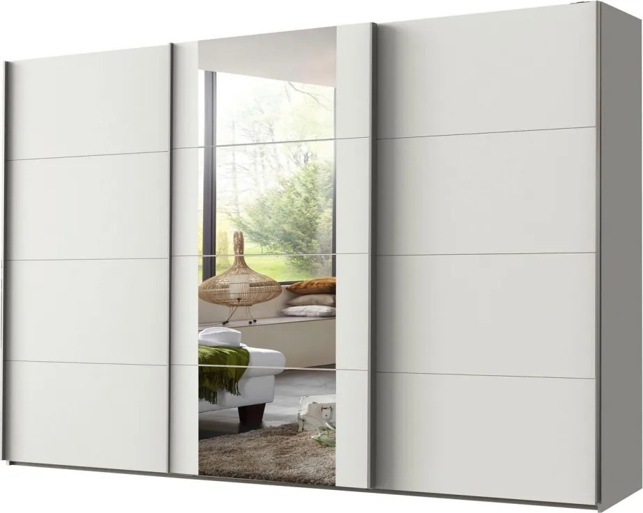 Šatníková skriňa Bern, extra šírka 360 cm/extra výška 236 cm, biela