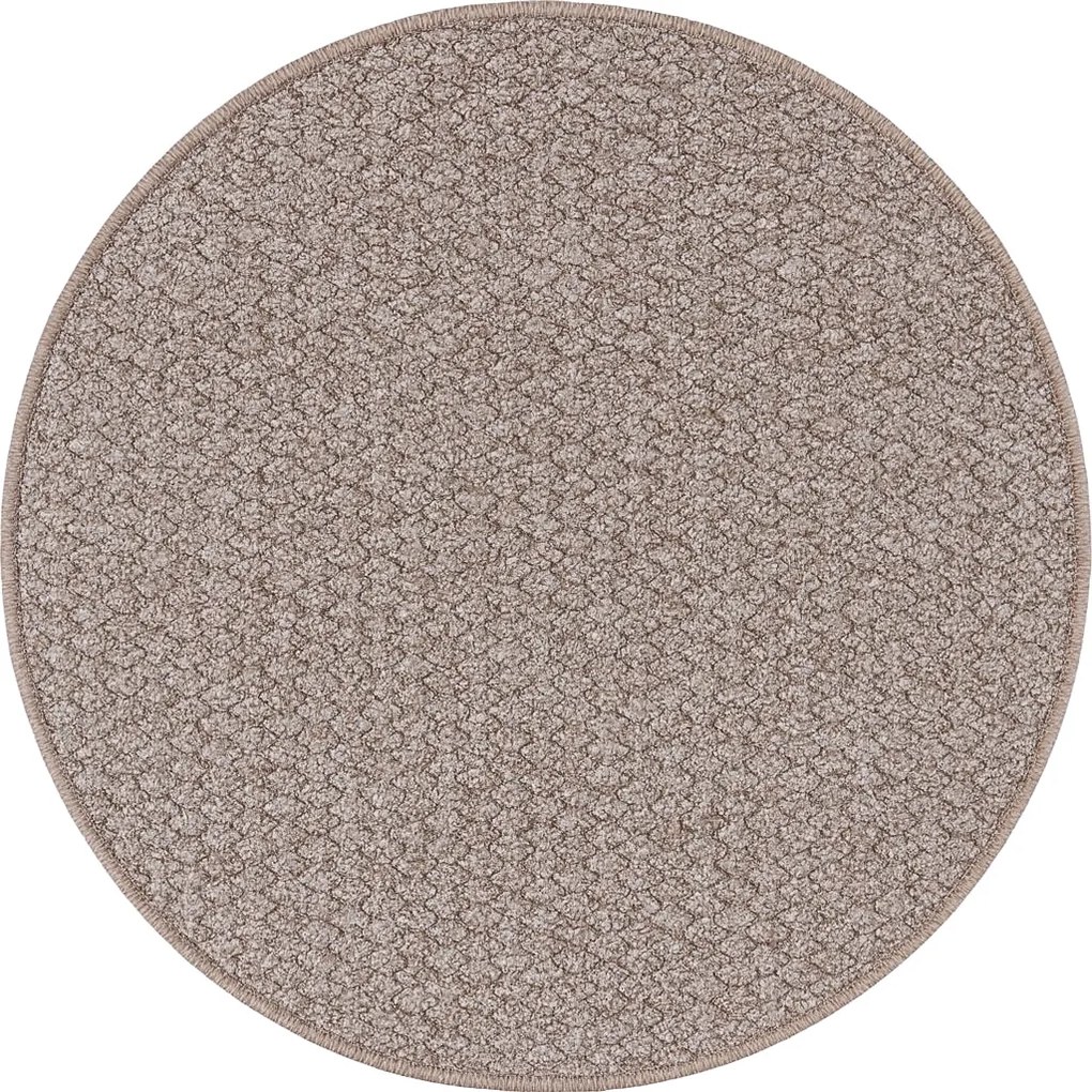 AladinWorld Expres, Kusový koberec Atlas 31 hnedý kruh, 400x400 (priemer) kruh, hnedá, chodba / predsieň