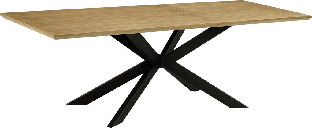 XXXLutz JEDÁLENSKÝ STÔL, čierna, farba duba, 180-230/90/76 cm P & B - Stoly - 001467006901